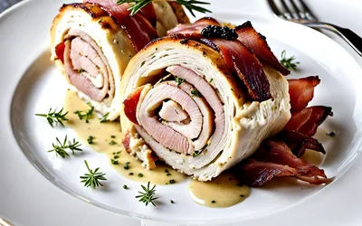 Roulade au vacherin et lard croustillant : recette facile et gourmande