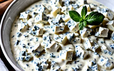 Recette facile de sauce au fromage bleu d'Auvergne crémeuse et savoureuse