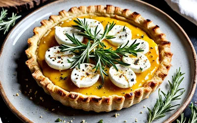 Recette facile et gourmande de tarte au fromage de chèvre frais