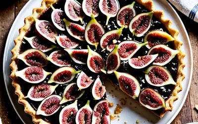 Recette facile et gourmande de tarte aux figues fraîches et miel