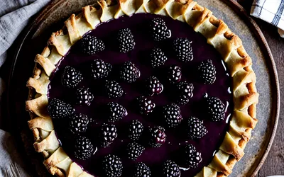 Recette facile de tarte aux mûres et crème pâtissière maison