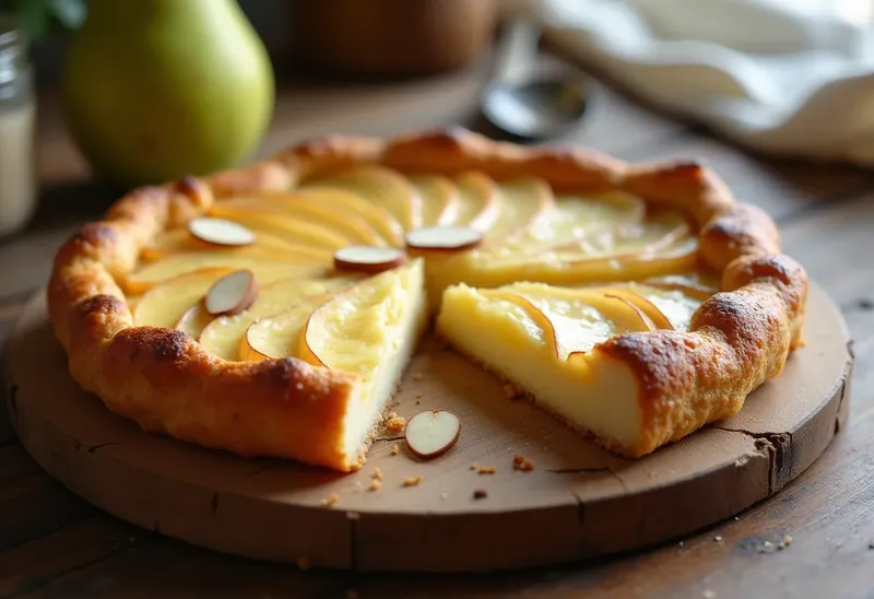 Délicieuse tarte aux poires et petits suisses : dessert gourmand et léger