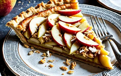 Recette facile et gourmande de tarte aux pommes et noix de coco