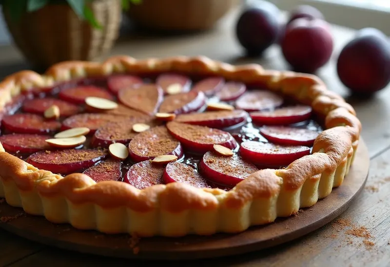 Délicieuse tarte aux quetsches maison