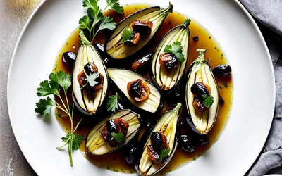 Recette d'aubergines aux raisins secs et pignons : plat méditerranéen savoureux