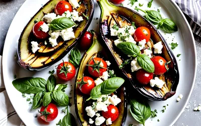 Recette facile d'aubergines rôties à la feta, saveurs méditerranéennes