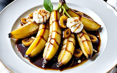 Recette facile et gourmande de Bananes Beauharnais caramélisées à la vanille