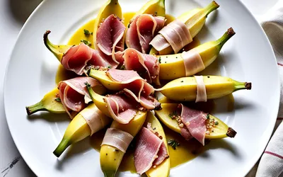 Recette facile de bananes au jambon et moutarde croustillant