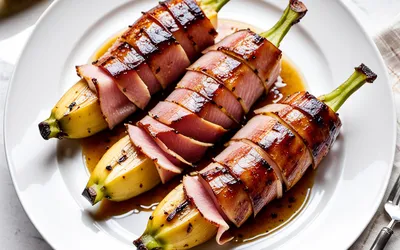 Recette facile de bananes grillées au jambon, sucré-salé gourmand