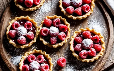 Recette facile de barquettes aux framboises et crème vanillée