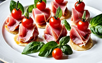 Bouchées au jambon de Parme : recette facile et rapide pour apéritif