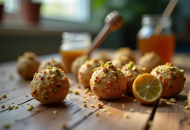 Délicieuses bouchées croustillantes aux pistaches