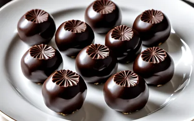 Recette gourmande de bouchées de pâte d'amande au chocolat fondant
