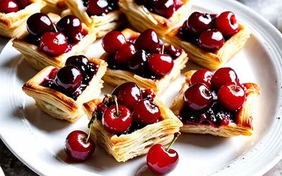 Bouchées aux cerises fraîches : recette facile et gourmande