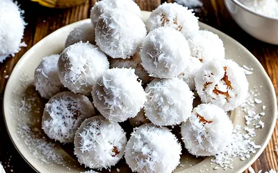 Recette facile de boules de coco maison, dessert gourmand et rapide