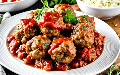 Recette facile de boulettes de bœuf à la sauce tomate maison