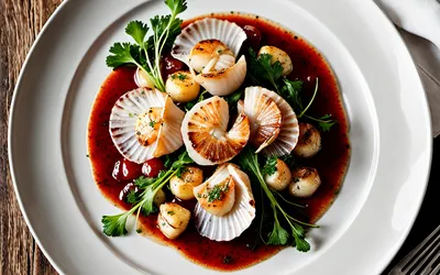 Recette facile de Coquilles Saint-Jacques au Beaujolais - Plat raffiné
