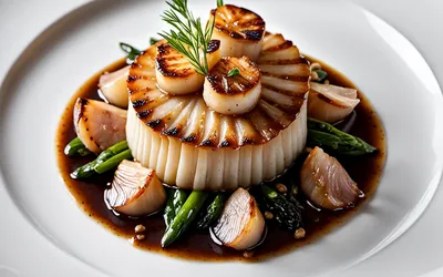 Recette raffinée de coquilles Saint-Jacques au foie gras de canard avec sauce crémeuse