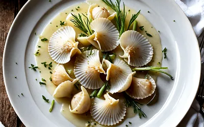 Recette raffinée de Coquilles Saint-Jacques au Gingembre sur Poireaux au Vin Blanc