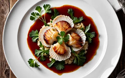 Recette facile et raffinée de Coquilles Saint-Jacques au Porto pour une personne