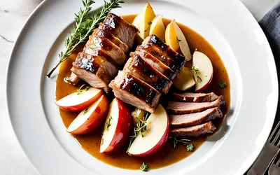 Recette facile de côtes de porc à la crème et pommes fondantes