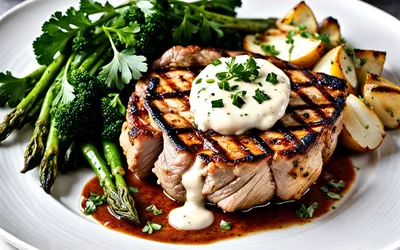 Recette facile de côtes de porc ardennaises grillées avec sauce maison