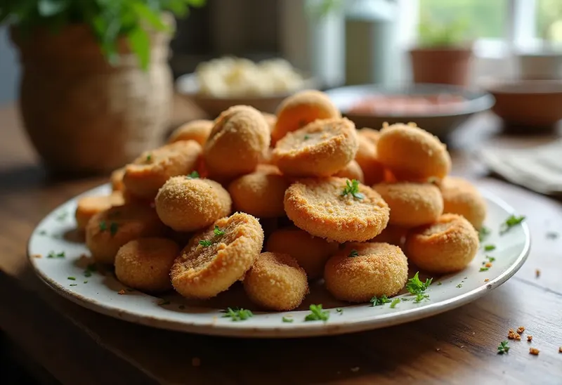 Délicieuses Coulemelles Panées Croustillantes