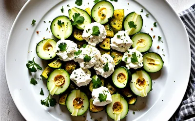 Recette facile de courgettes au chèvre et épices méditerranéennes
