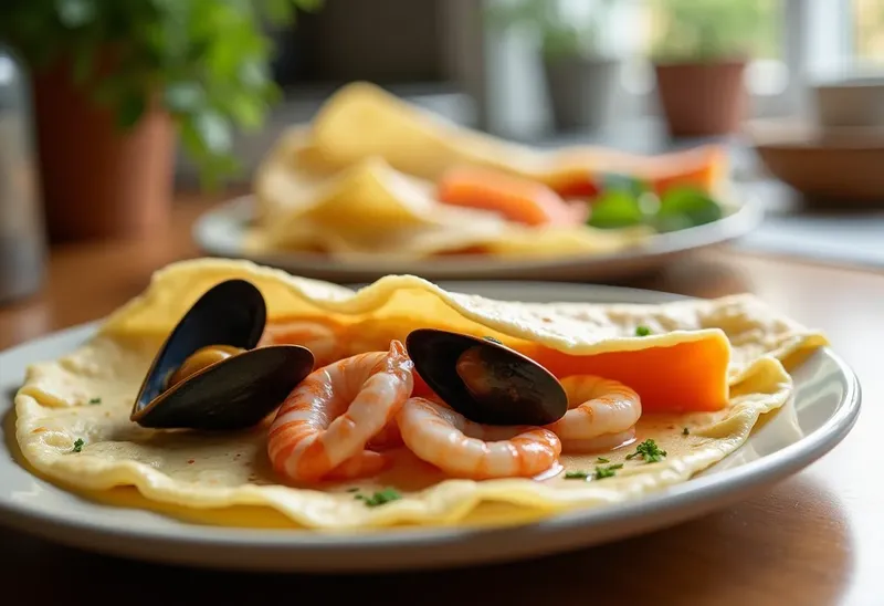 Délicieuses Crêpes Farcies aux Fruits de Mer