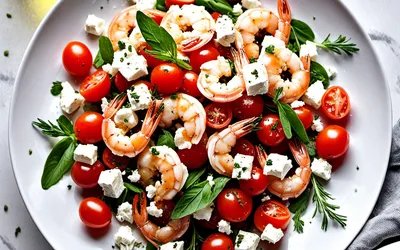 Photo de Recette facile et rapide de crevettes à la feta fondante