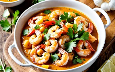 Recette facile de crevettes au curry crémeux et épicé