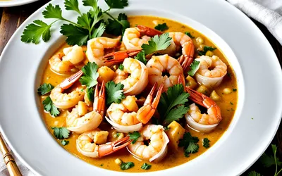 Recette facile de crevettes au curry et lait de coco, savoureuse et rapide