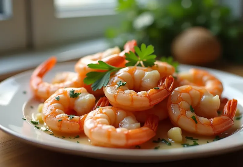 Délicieuses Crevettes Sautées à l'Ail et au Persil