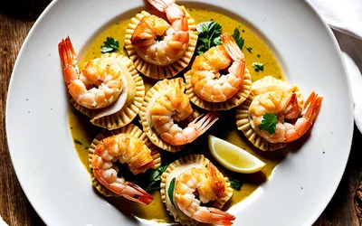Recette croustades aux crevettes et curry facile et rapide