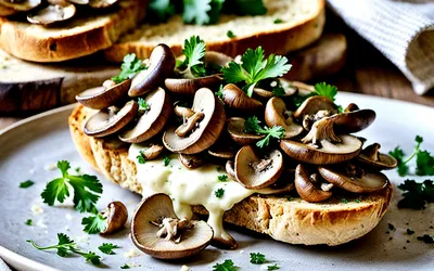 Recette facile de croûtes aux champignons croustillantes et savoureuses
