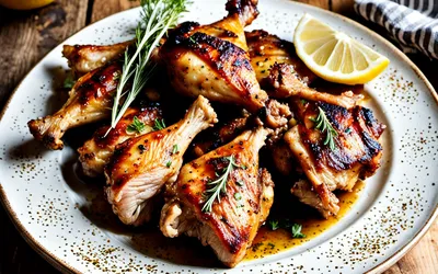 Recette facile de cuisses et ailes de poulet marinées au barbecue
