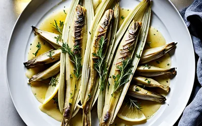Recette facile d'endives braisées aux maquereaux et sauce à la bière