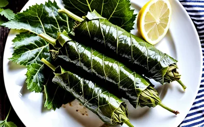 Recette facile et savoureuse de feuilles de vigne farcies méditerranéennes