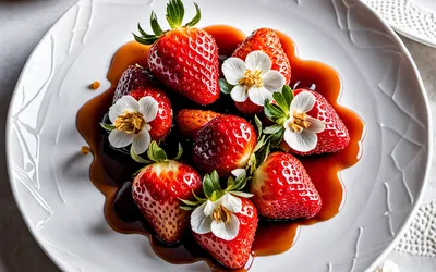 Recette facile et rapide de Fraises Tosca caramélisées