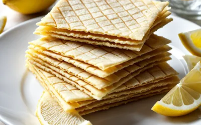 Recette facile de gaufrettes croquantes au citron pour un goûter gourmand