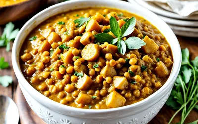 Recette Lentilles Corail au Curcuma Facile et Rapide