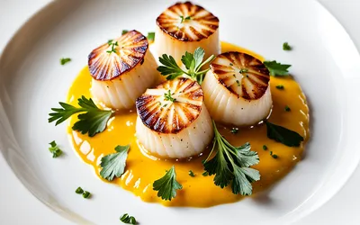 Recette raffinée de Noix de Saint-Jacques au Safran et Crème onctueuse
