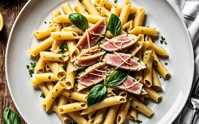 Recette facile de pâtes au thon et béchamel crémeuse
