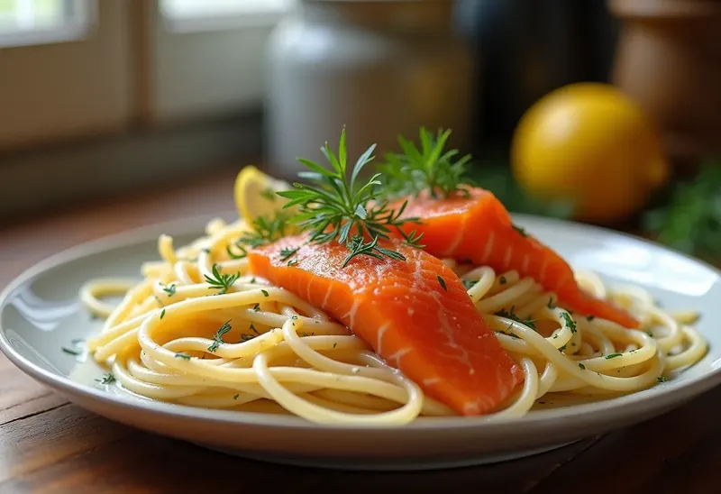 Délicieuses pâtes aux deux saumons : recette gourmande et facile