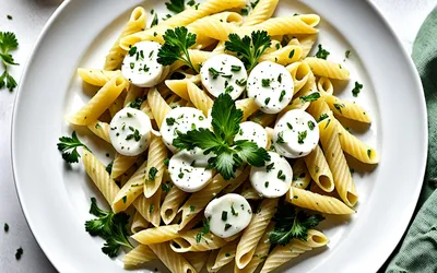 Recette facile de pâtes crémeuses au yaourt nature - rapide et légère