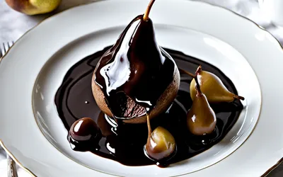 Recette facile de poires fondantes au chocolat noir, dessert gourmand