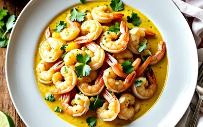 Queues de scampis au curry crémeux : recette facile et rapide