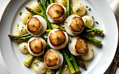 Recette facile de Saint-Jacques poêlées aux poireaux fondants
