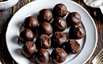Recette facile et gourmande de truffes au chocolat noir maison