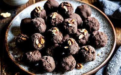 Recette facile de truffes aux noix maison, gourmandes et rapides